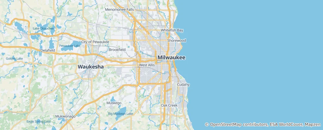Mapa De Condado de Milwaukee