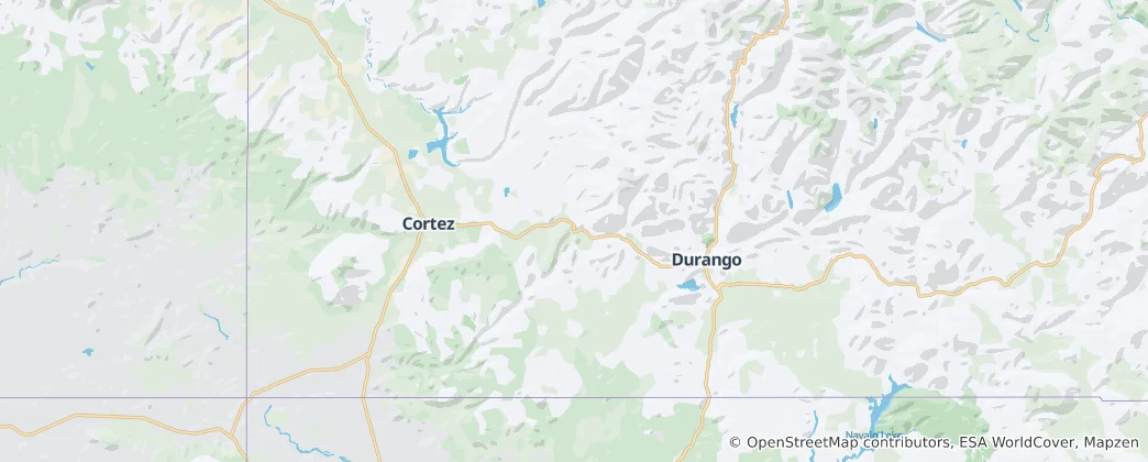 Map of Montezuma County