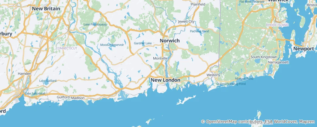 Mapa New London County
