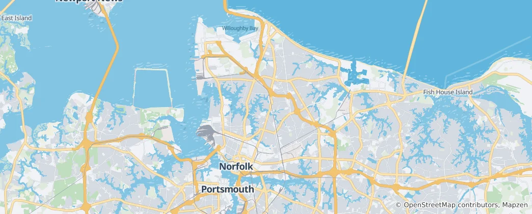 Karte von Norfolk