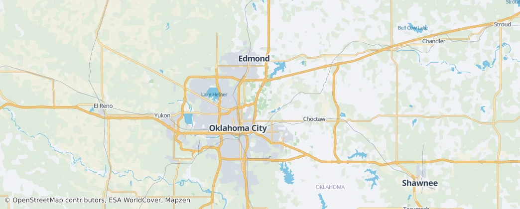 Oklahoma County — Kaart