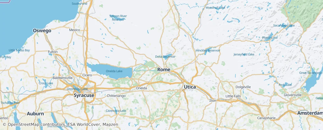contea di Oneida — Mappa