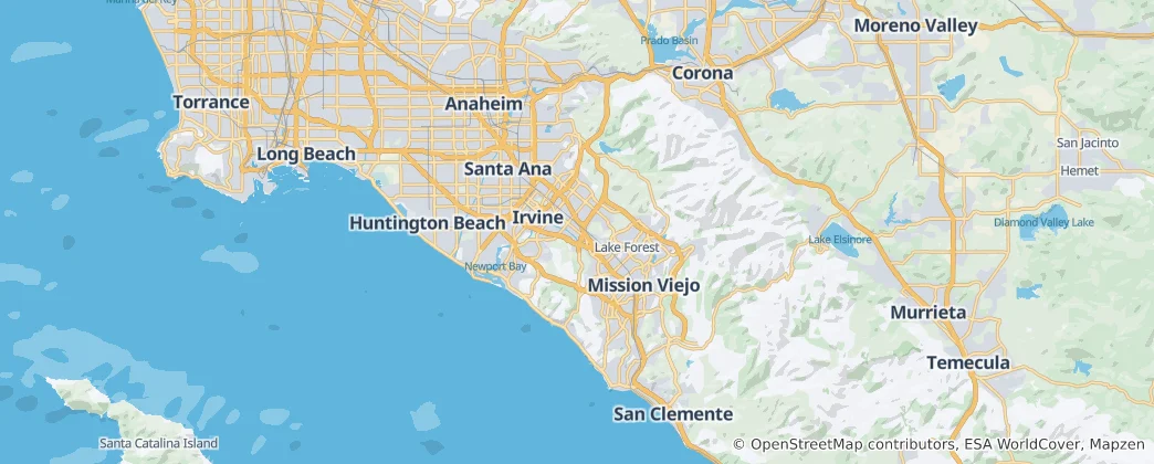 Mapa Orange County