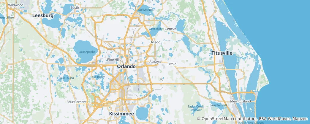 Mapa de Condado de Orange