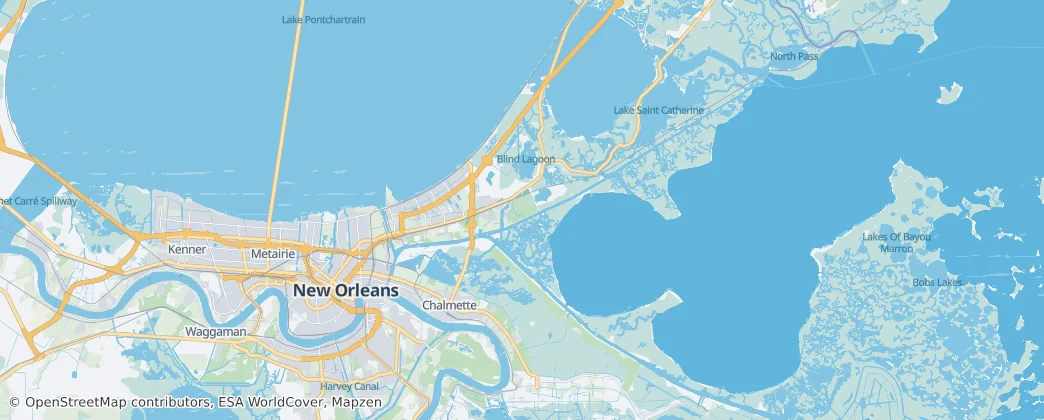 Map of Orleans Parish