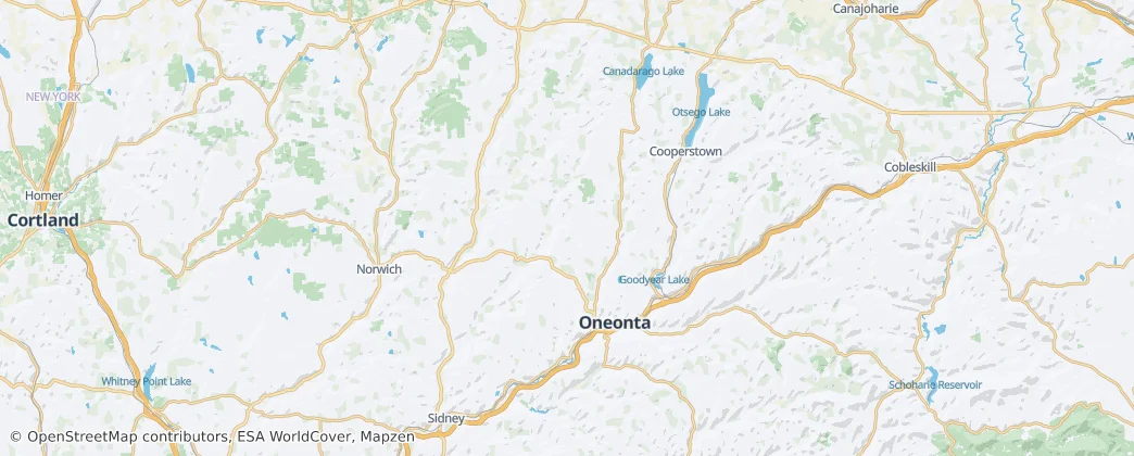Otsego County — Kaart