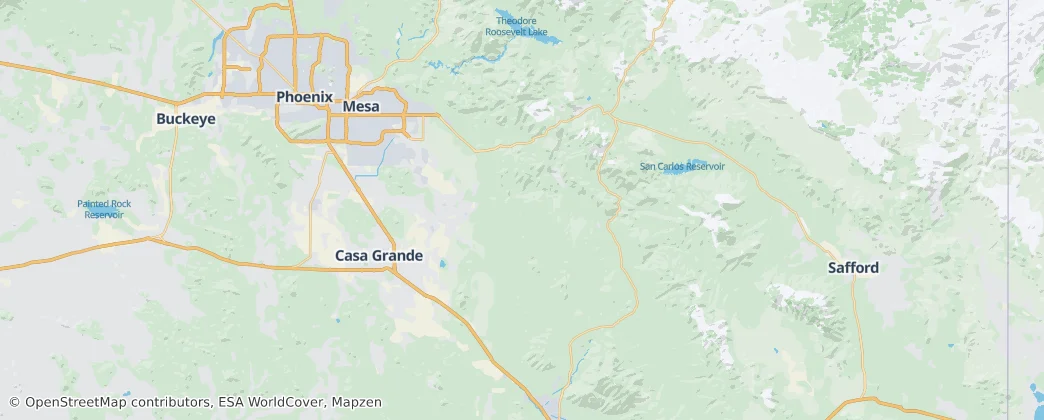 contea di Pinal — Mappa