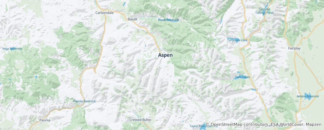 Map of Pitkin County