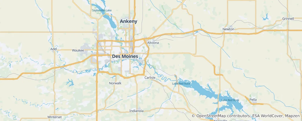 Mappa di contea di Polk
