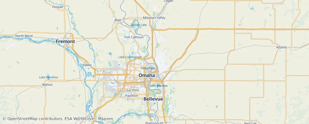 contea di Pottawattamie — Mappa
