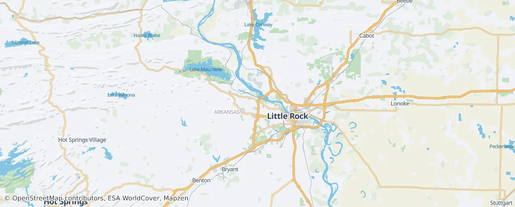 condado de Pulaski — Mapa