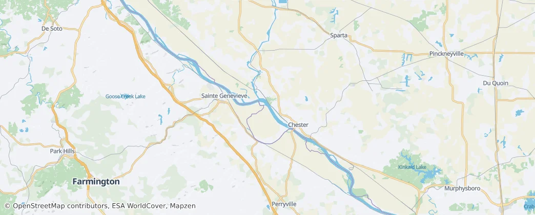 Hrabstwo Randolph — Mapa