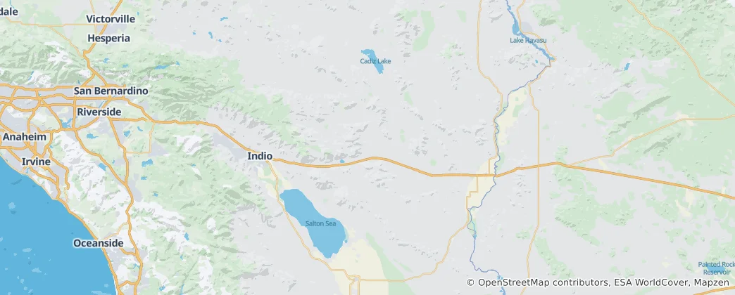 Mappa di contea di Riverside