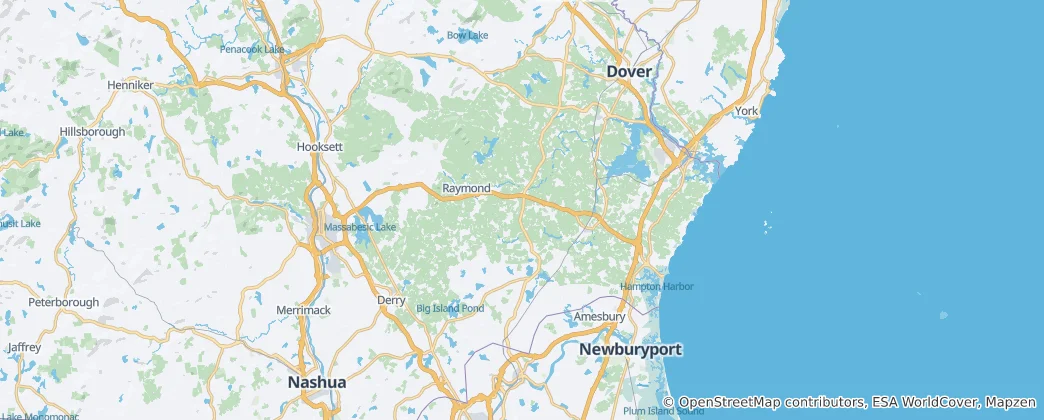 Mapa Hrabstwo Rockingham