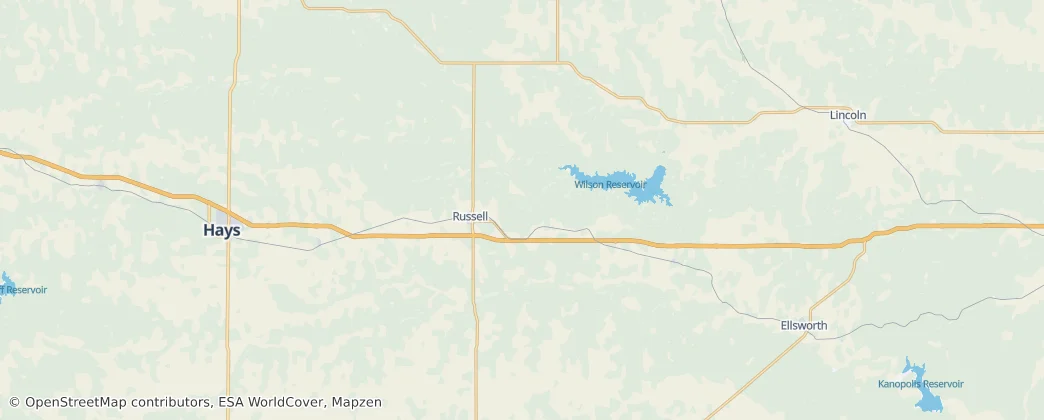 Russell County – Mapa