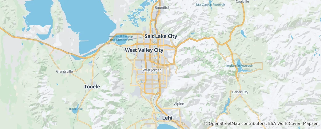Mappa di contea di Salt Lake