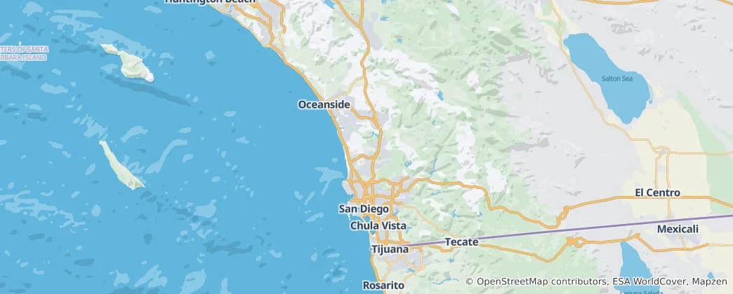 Mapa San Diego County