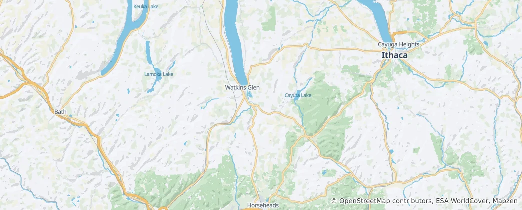 Mappa di contea di Schuyler