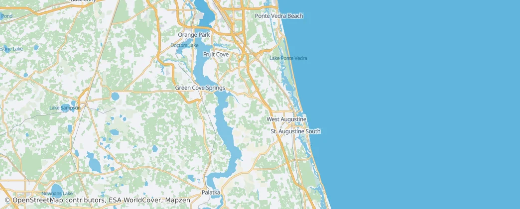 聖約翰斯縣 — 地图