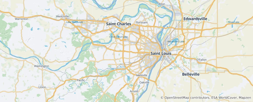 Mapa St. Louis County