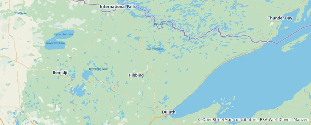 Mapa Hrabstwo St. Louis