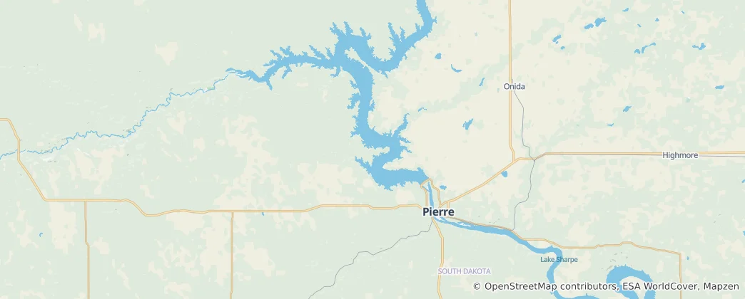 Karte von Stanley County