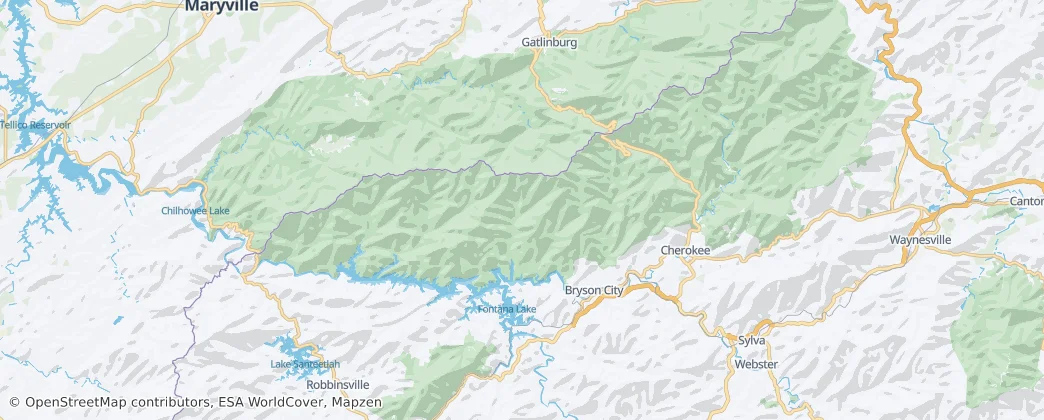 contea di Swain — Mappa