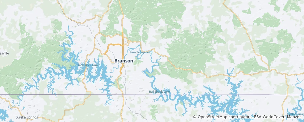 Mapa Taney County