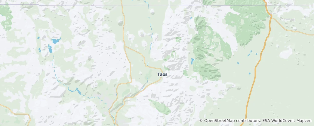 Mapa Taos County