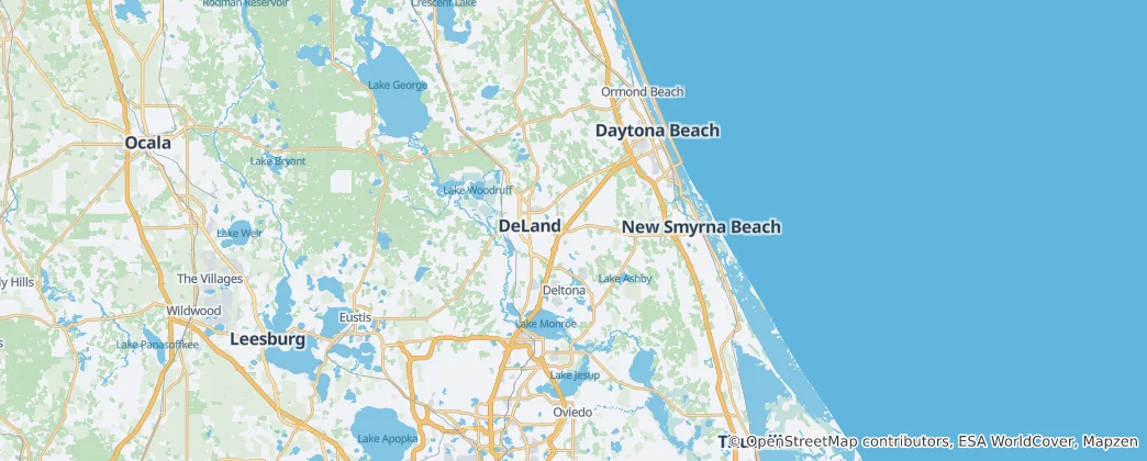Mapa de Condado de Volusia