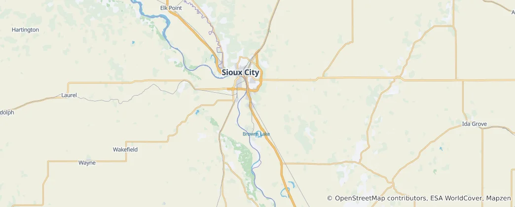 Mapa Woodbury County