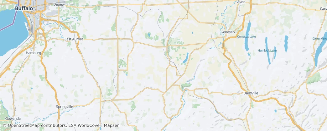 Condado de Wyoming — Mapa