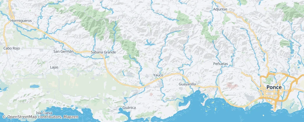 Yauco — Térkép