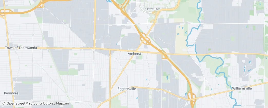 Amherst – Mapa
