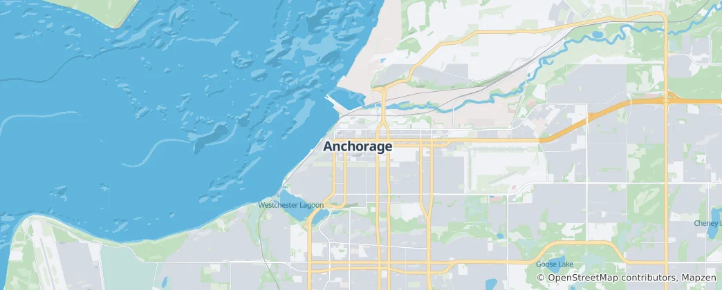 Mapa de Anchorage