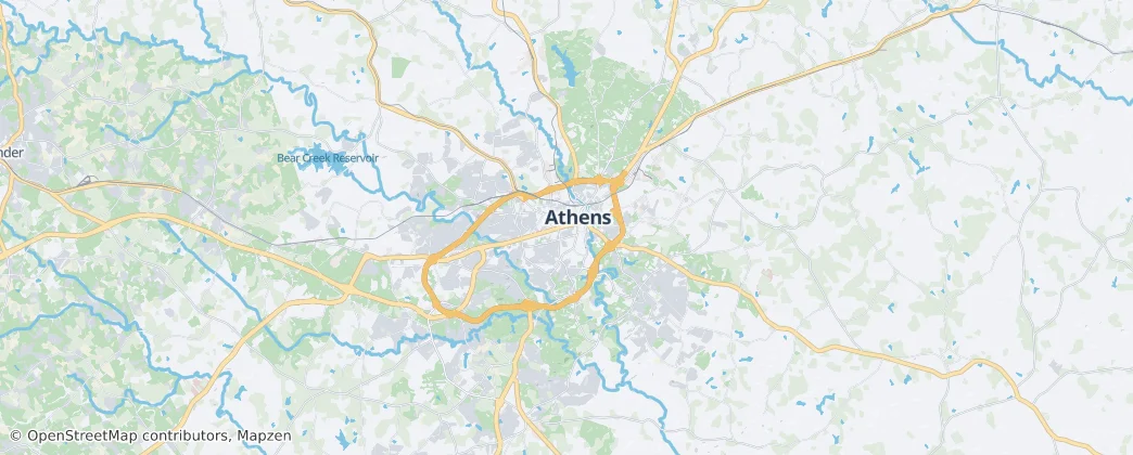 Athens — Harita
