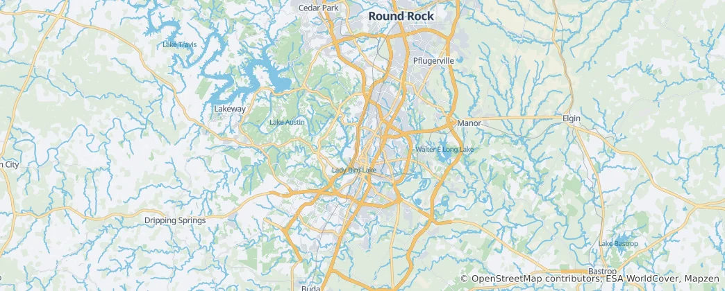 Mapa Austin
