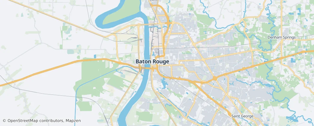 Map of Baton Rouge
