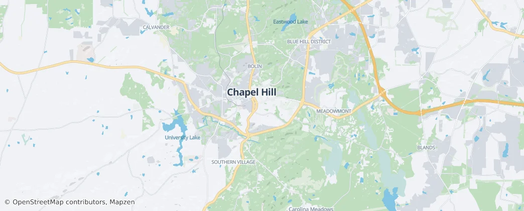 Chapel Hill — mapa
