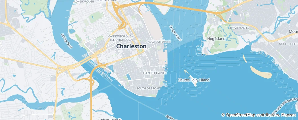 Mappa di Charleston