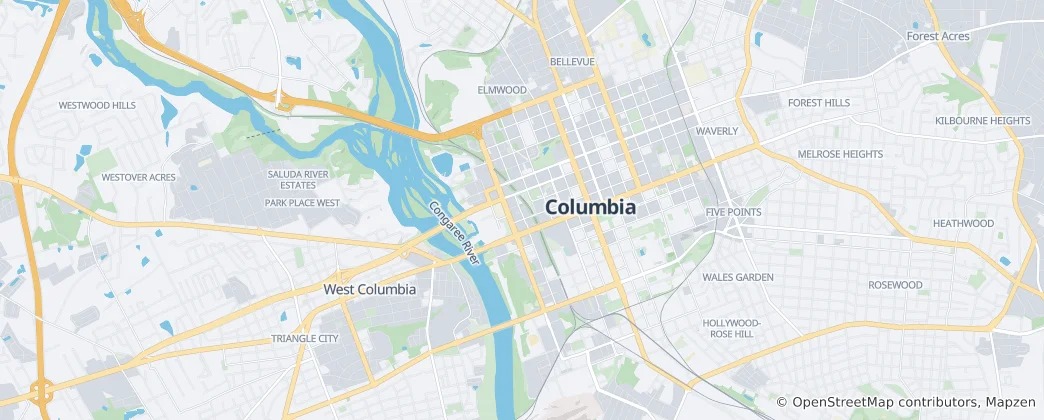 Térkép: Columbia