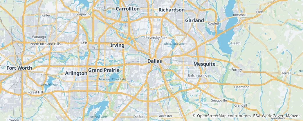 Mappa di Dallas