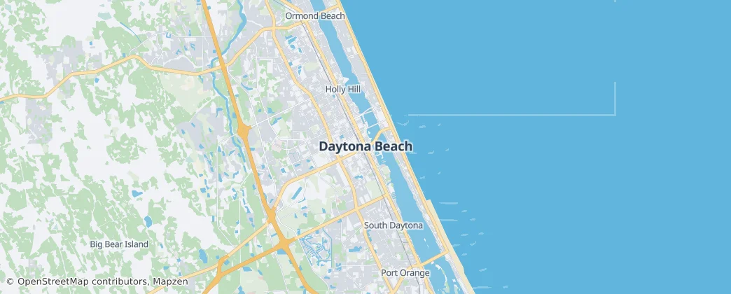 代托纳比奇 — 地图
