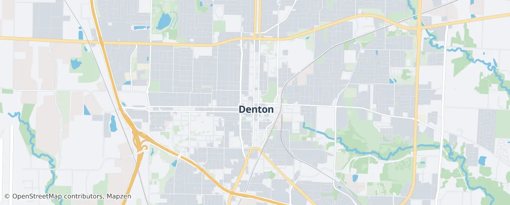 Denton — Kaart