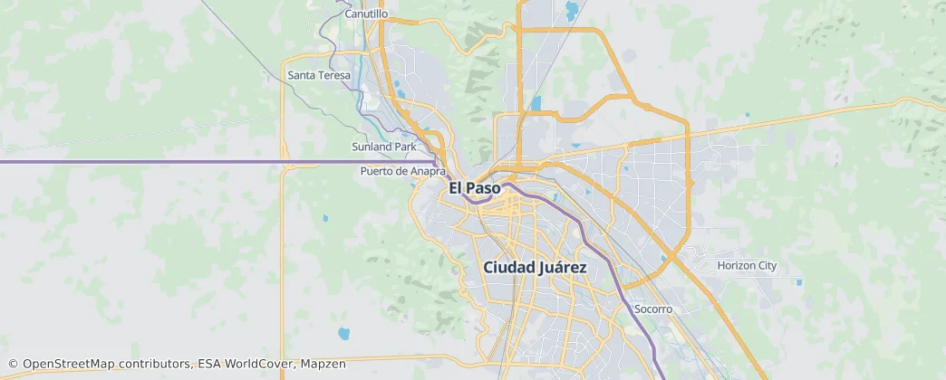 El Paso — mapa