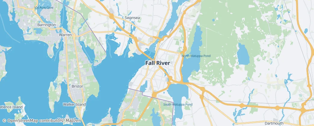 Fall River — Map