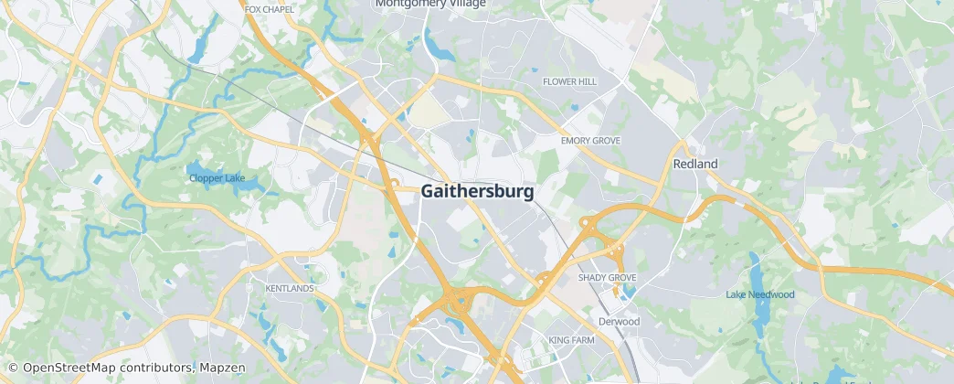 Gaithersburg — Mapa