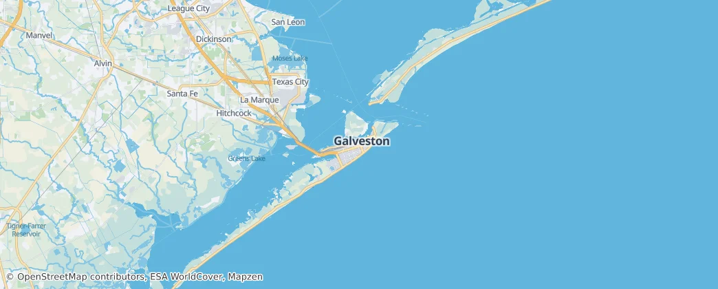 Galveston — Kaart