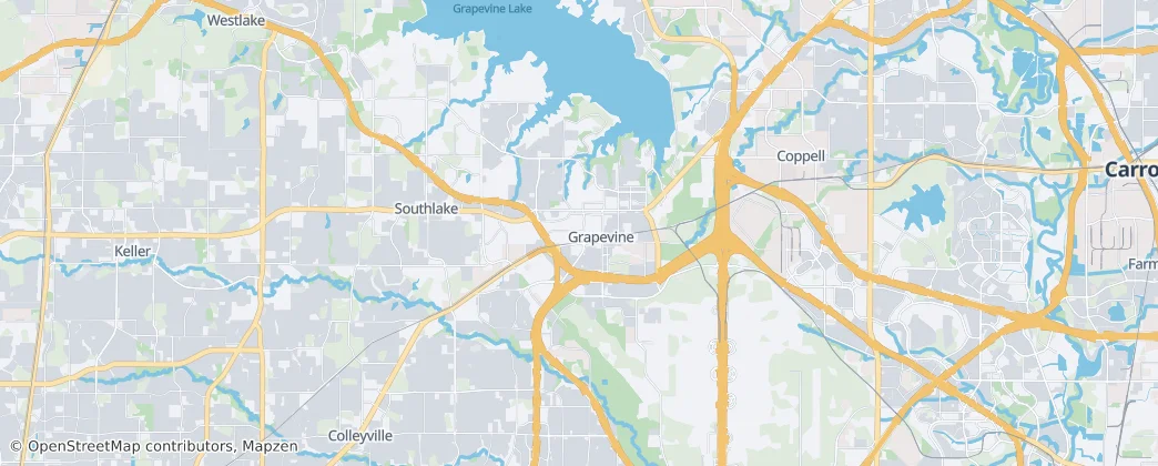 Grapevine — Mapa