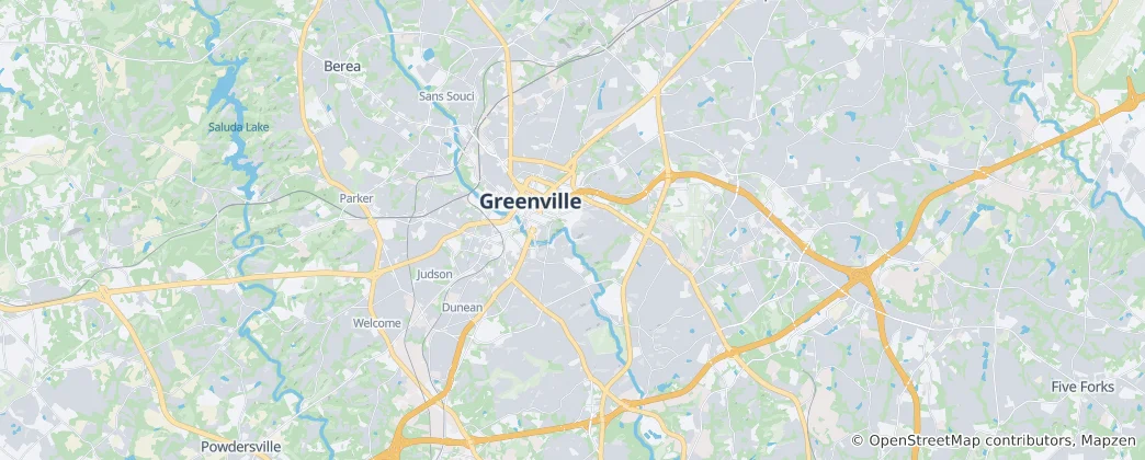 Mappa di Greenville